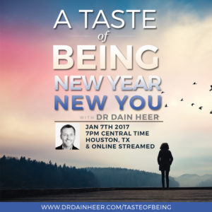 EVENING CLASS: A TASTE OF BEING – NEW YEAR NEW YOU